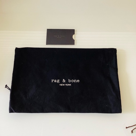 Rag & Bone Black Shoe Dust Bag and care card - Picture 1 of 2